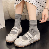 Flats Bow Ballet Dance Shoes Casual Shallow Women Sandals 2024 Fashion Autumn New Fashion Shoes Walking Female Cozy Dress Shoes